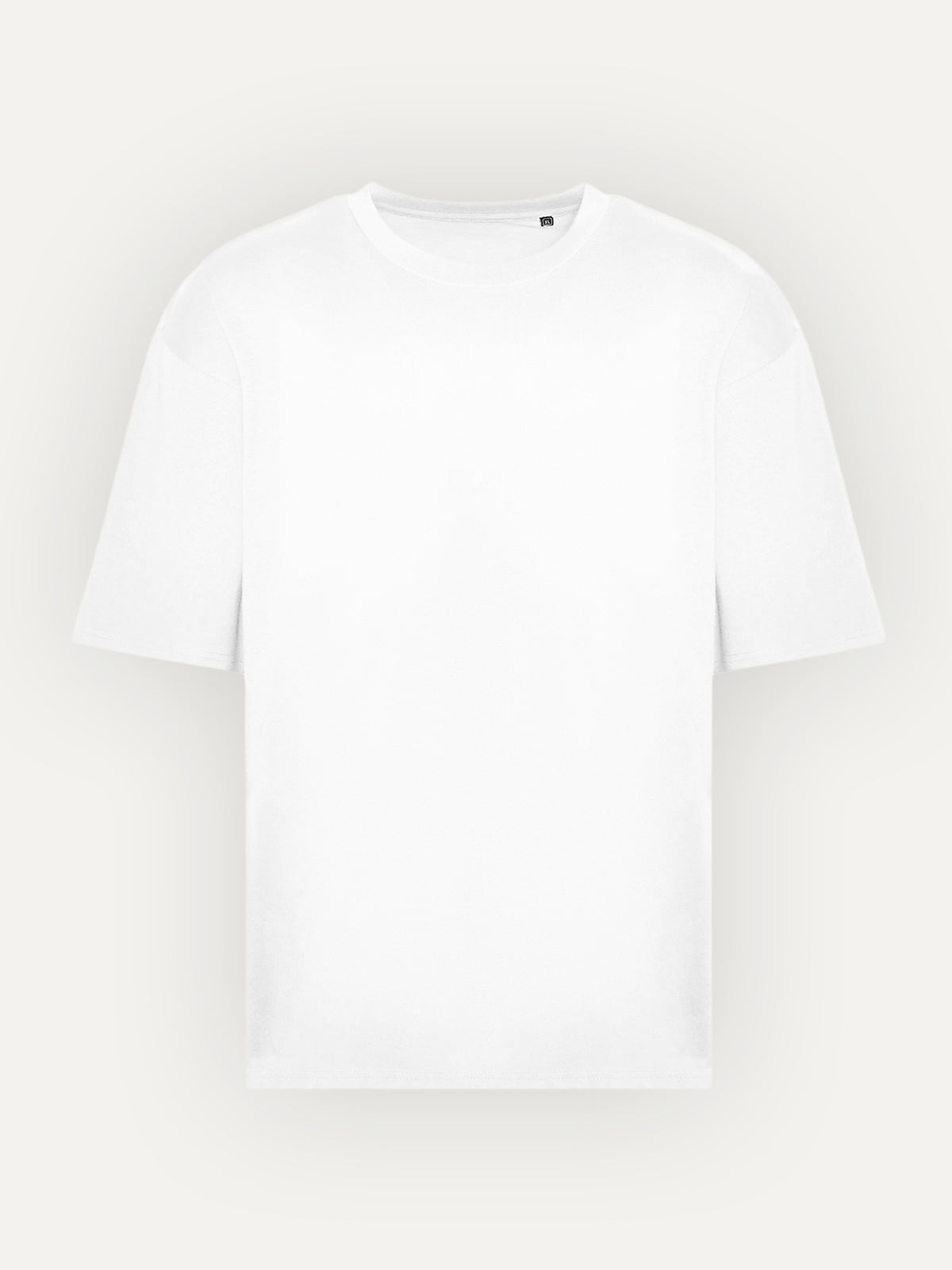 Essential Tee in Arctic White, front view