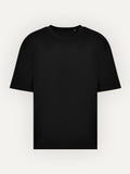 Essential Tee in Deep Black, front view