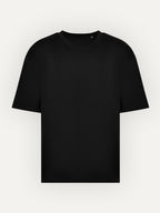Essential Tee in Deep Black, front view