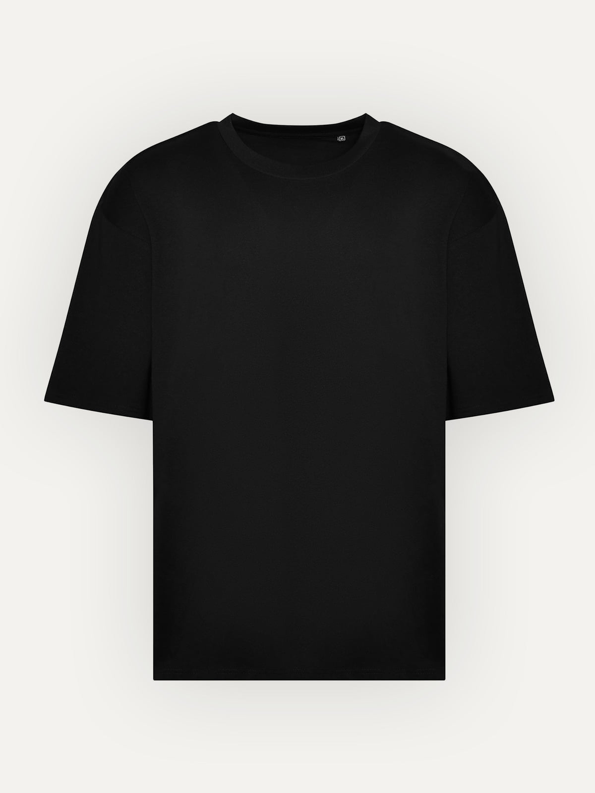 Essential Tee in Deep Black, front view