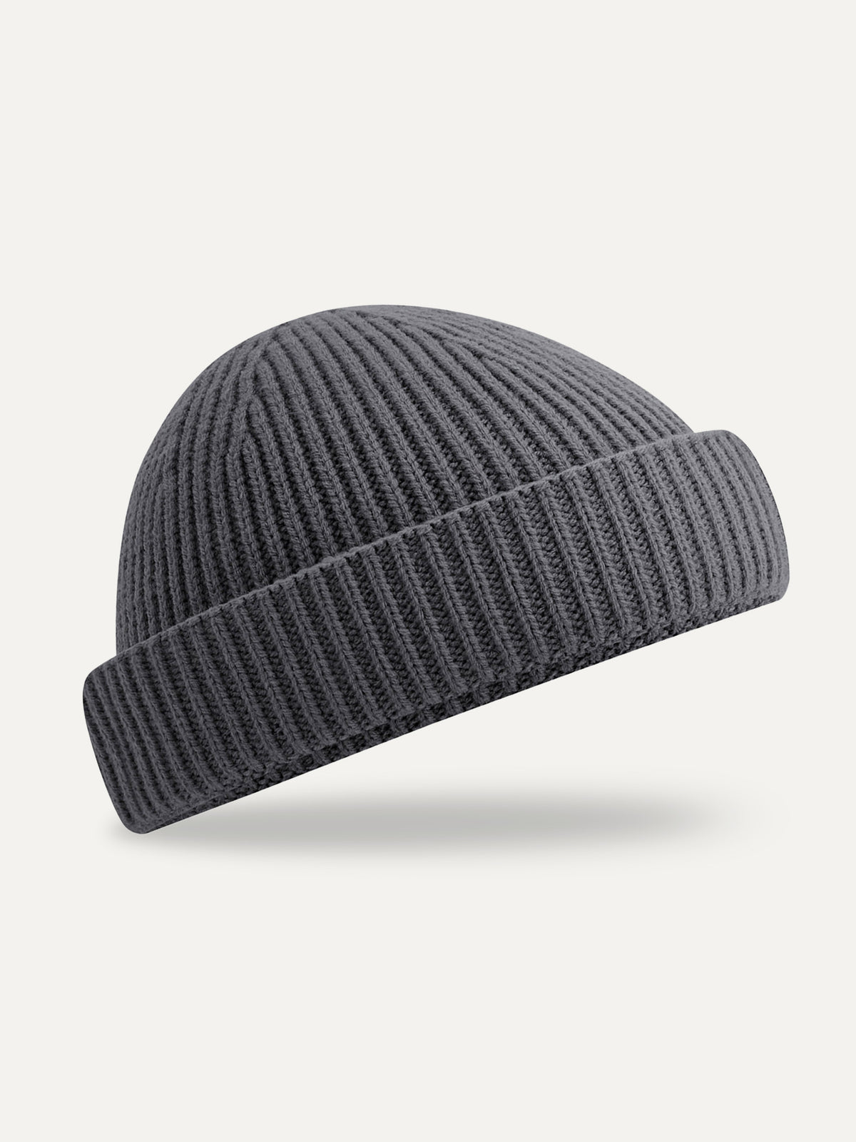 Essential Beanie in Graphite Grey, front view