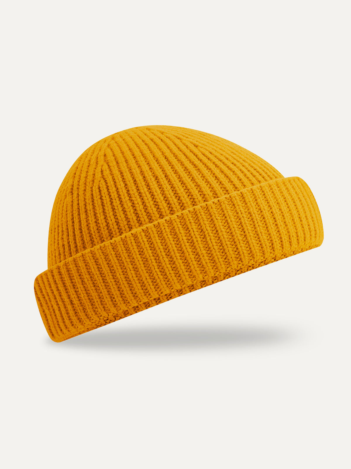 Essential Beanie in Mustard, front view
