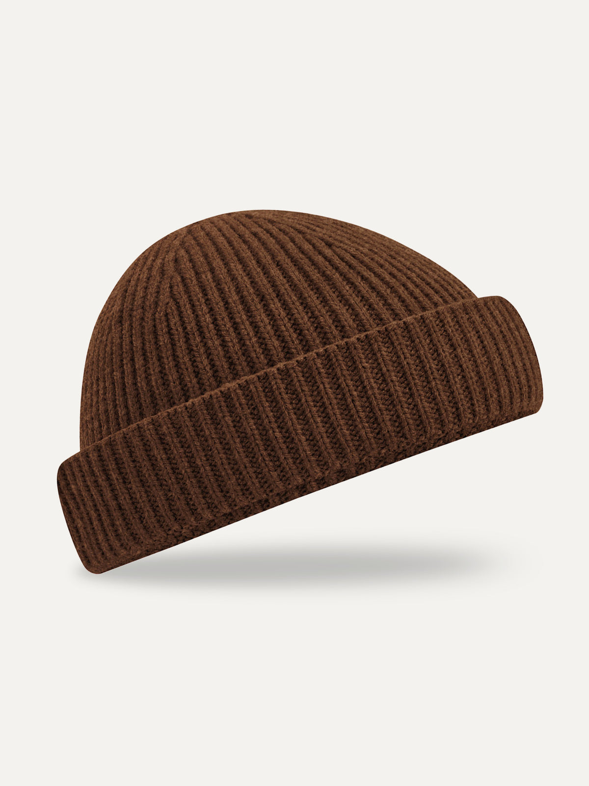 Essential Beanie in Walnut, front view