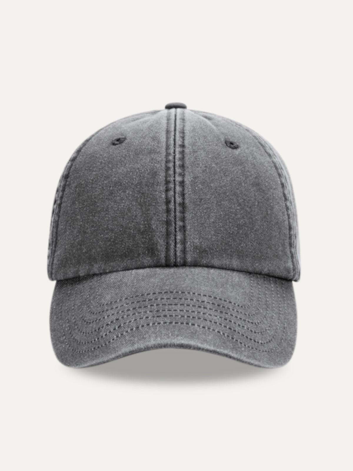 Essential Cap in Vintage Black, front view