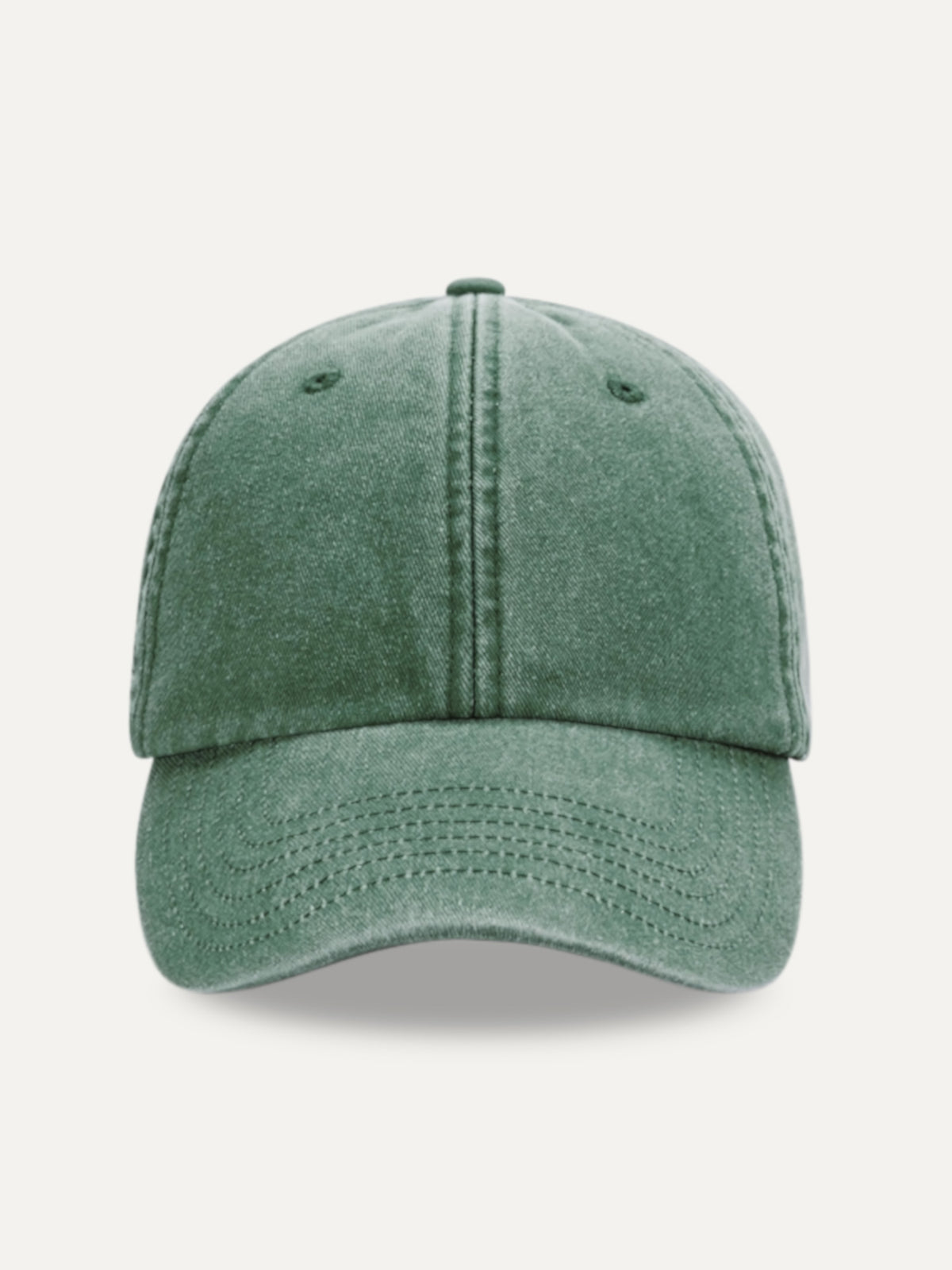 Essential Cap in Vintage Bottle Green, front view