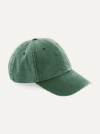 Essential Cap in Vintage Bottle Green, side view