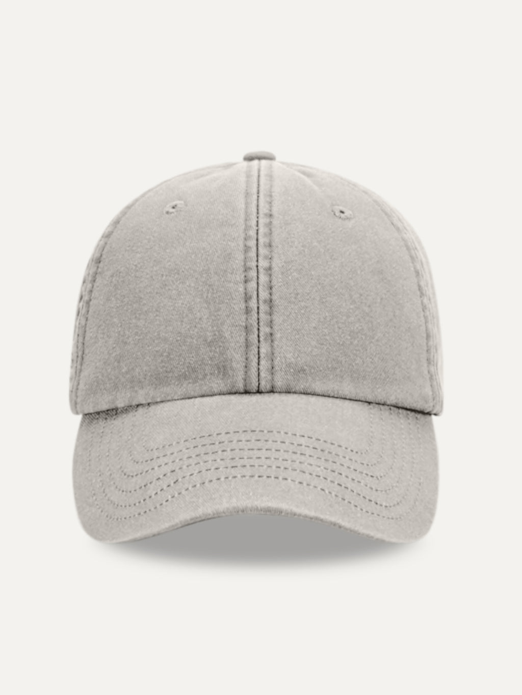 Essential Cap in Vintage Grey, front view