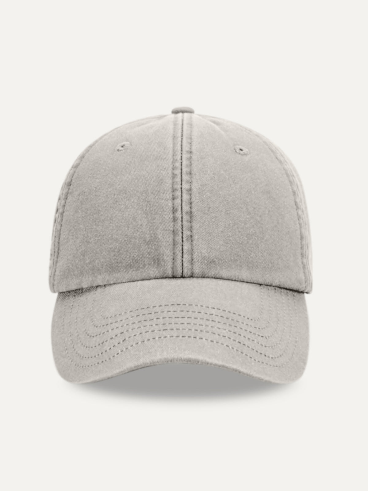 Essential Cap in Vintage Grey, front view
