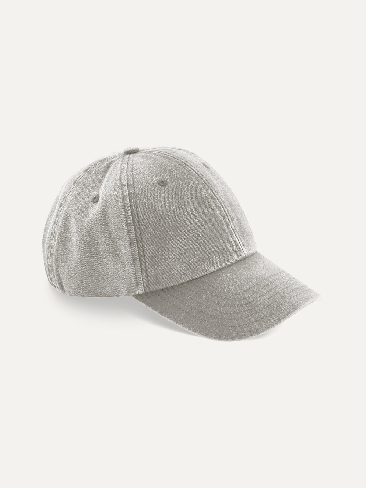 Essential Cap in Vintage Grey, side view