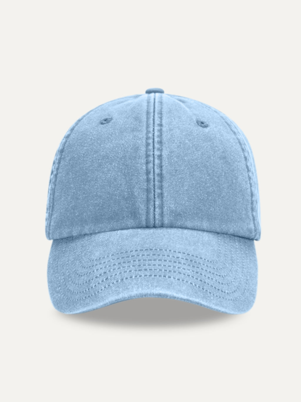 Essential Cap in Light Blue, front view