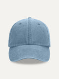 Essential Cap in Vintage Light Denim, front view