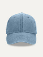 Essential Cap in Vintage Light Denim, front view
