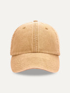 Essential Cap in Vintage Mustard, front view