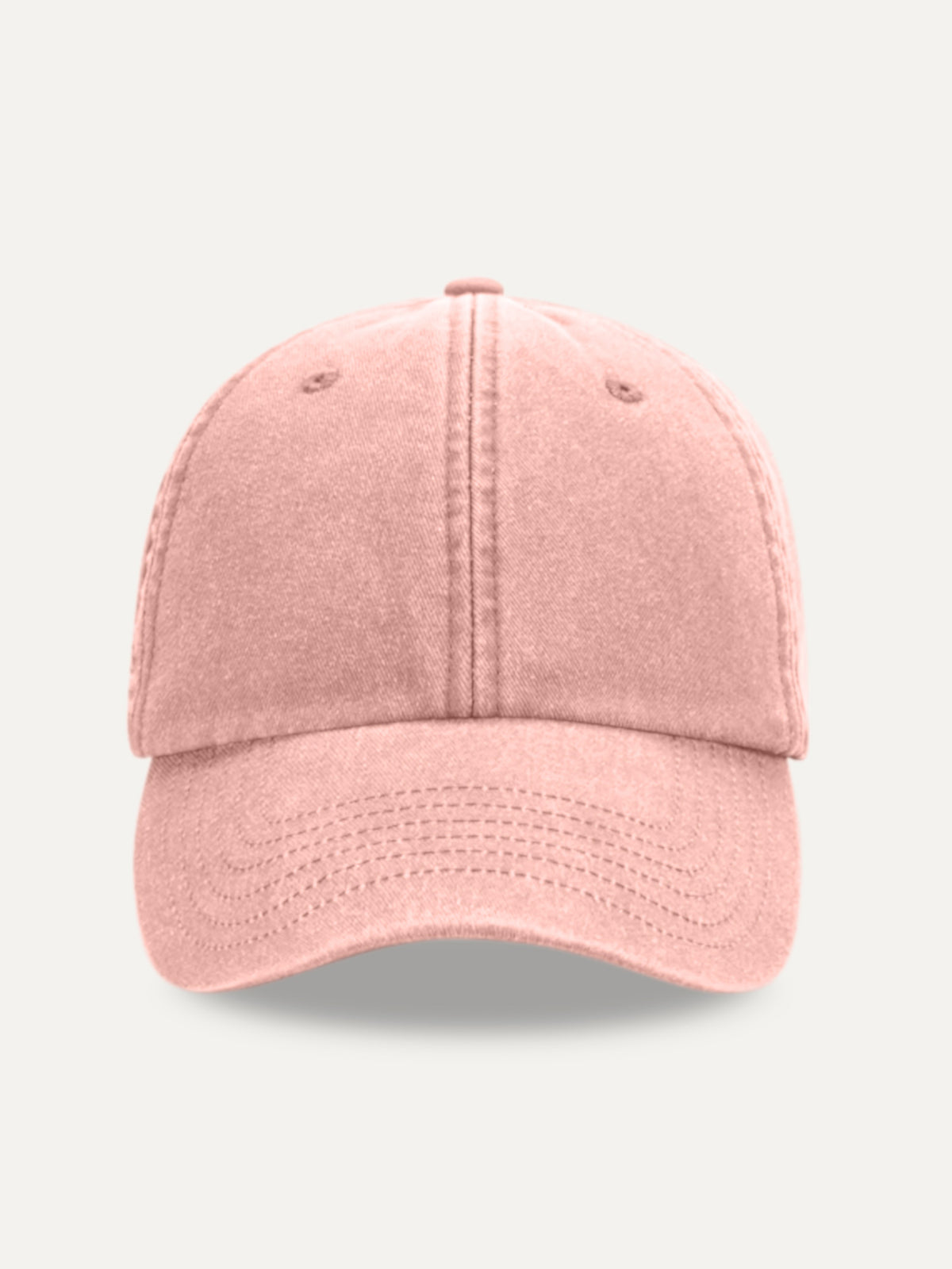Essential Cap in Vintage Peach, front view