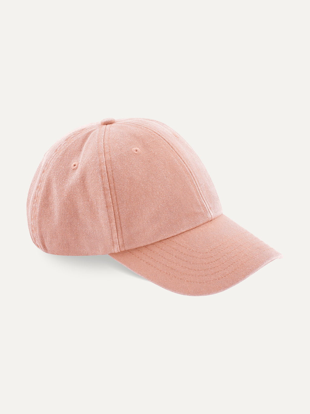 Essential Cap in Vintage Peach, side view