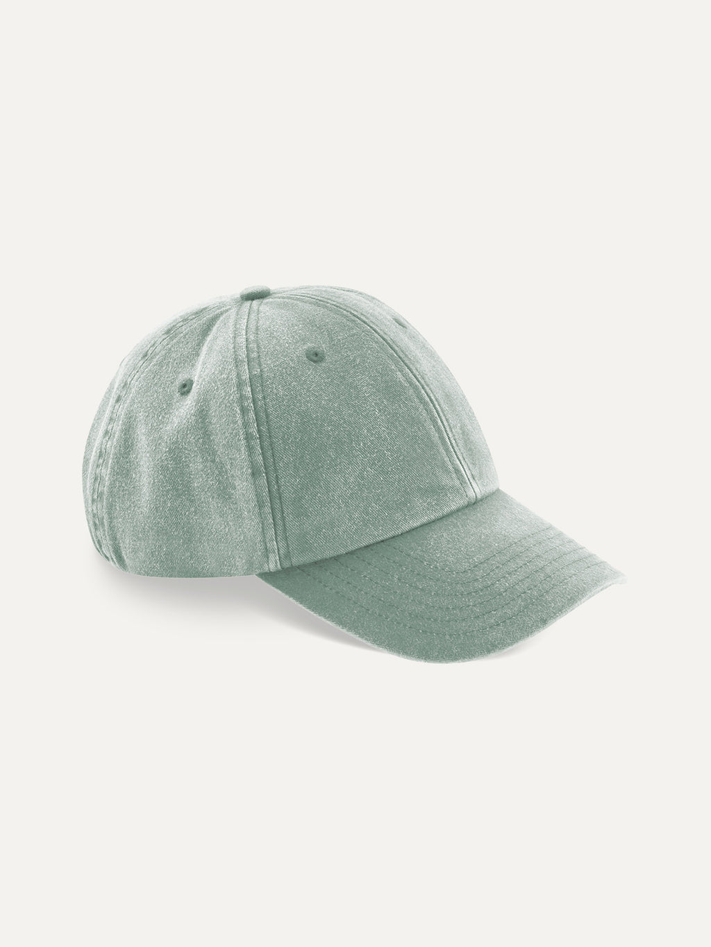 Essential Cap in Vintage Sage Green, side view