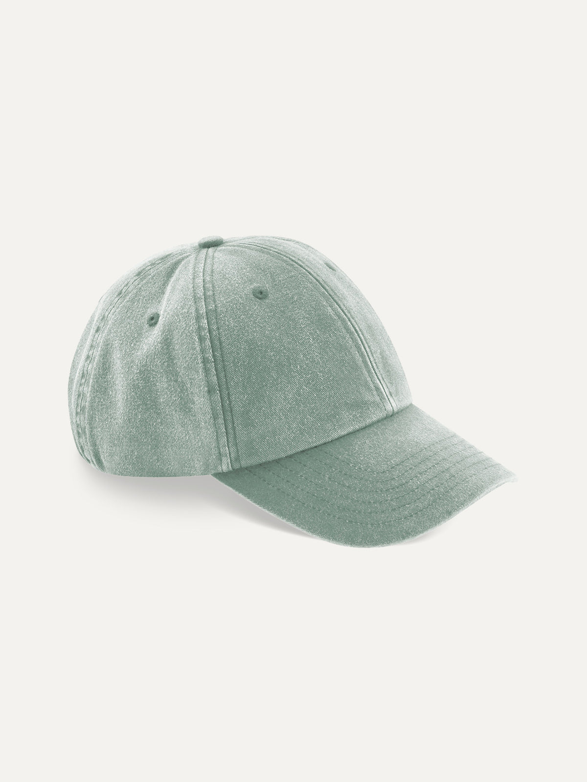 Essential Cap in Vintage Sage Green, side view