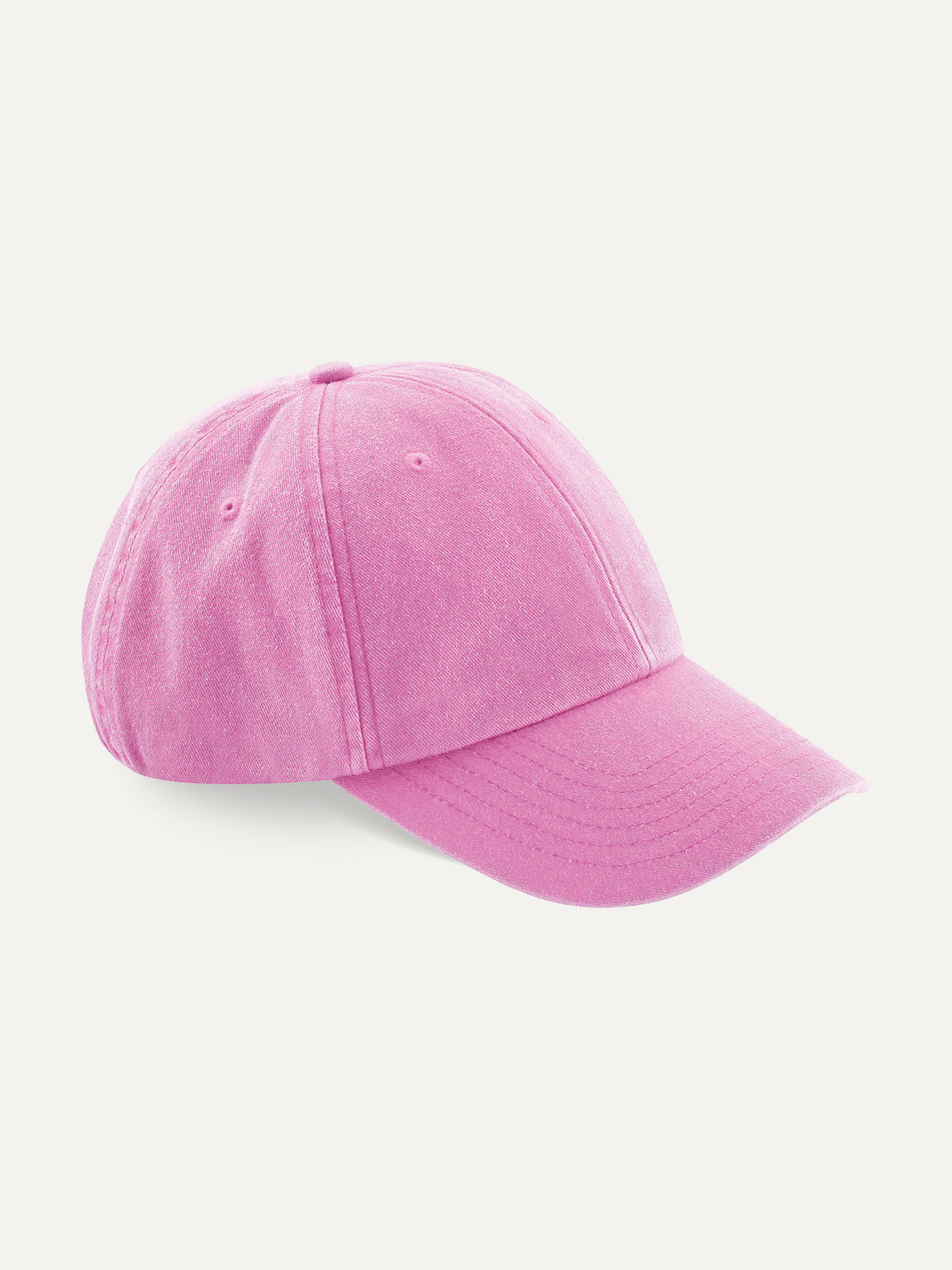 Essential Cap in True Pink, side view