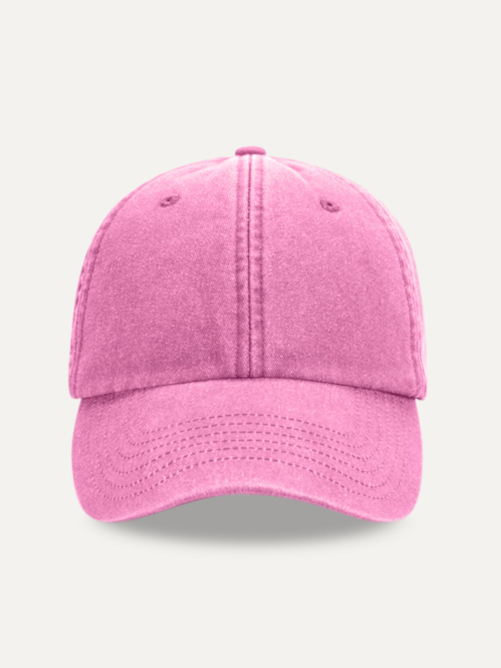 Essential Cap in True Pink, front view