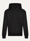 Essential Hoodie in Deep Black, front view